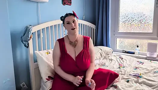 섹시한 롤플레이, 오르가즘, 딜도 빨고 따먹기 - 솔로 소녀