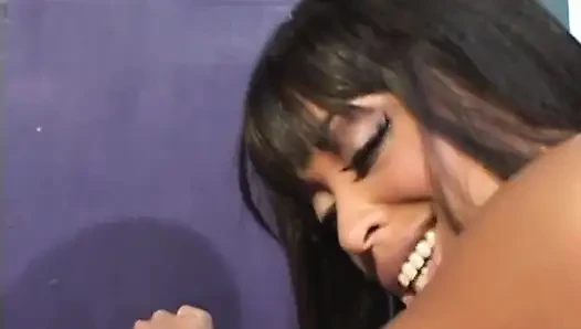 Superior coloured model takes huge black cock inside tight asshole after masturbation