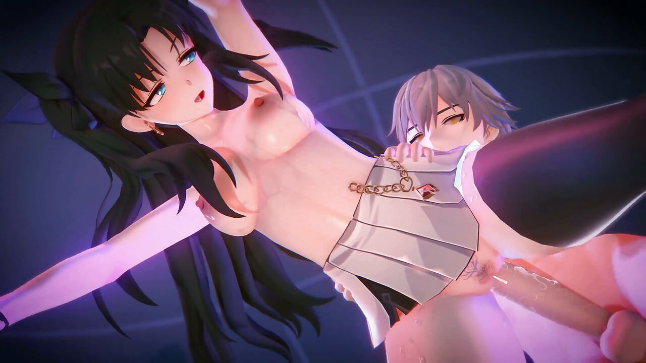 Fate Grand Order - Страстный секс Rin Tohsaka с Caelus - 3D хентай Анимация