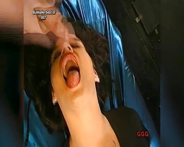 Brunette Slut Gets Her Face Covered in Cum