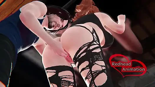 Kızıl saçlı spor salonu egzersizi