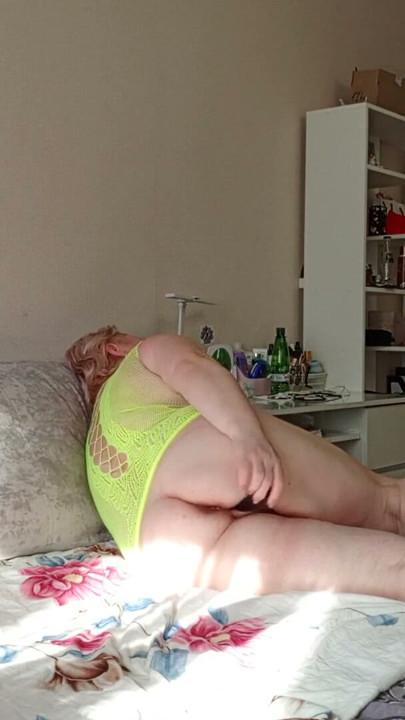 Big hairy pussy and big tits mother-in-law | Clip 1