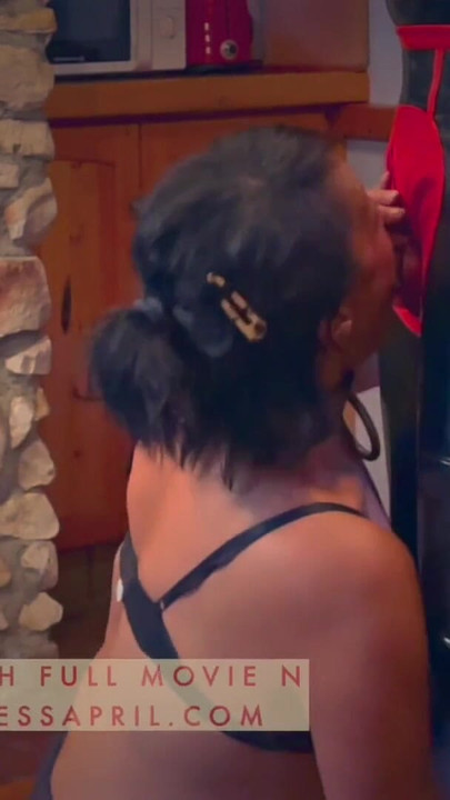 Iconic moment from "Dominatrix Mistress April - Wanky Slave"