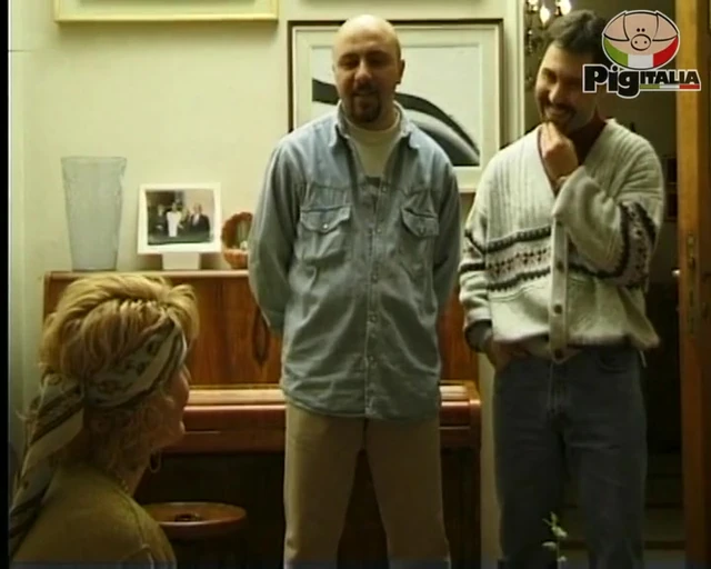 Sexy horny MILF loves to get fucked by two males in her hairy pussy in scene 03 from the movie Il sapore della passera