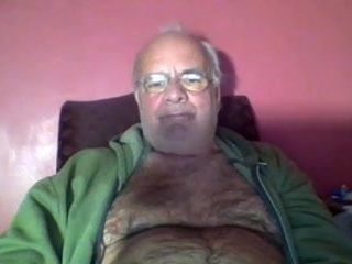 grandpa stroke  on webcam