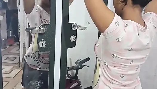 Desi Ex-hot Wife Sex Boyfriend Night Alone Cooking Time