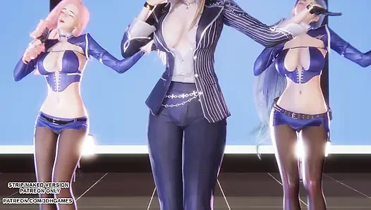 Mmd twice - ahri seraphine kaisa lagi asik ngocok dan ngocok kontolnya - bohongan hentai legendaris tanpa sensor 4k 60fps