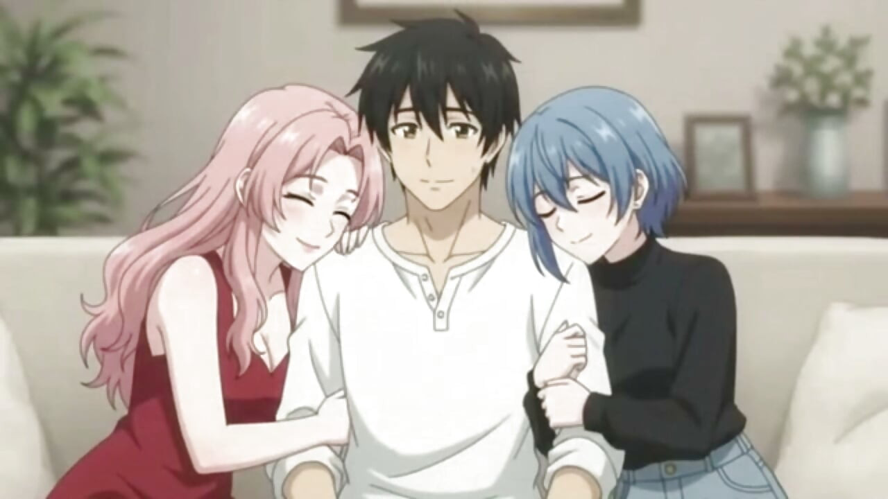 Birthday Surprise Threesome Girlfriend Brings a Friend as special gift
