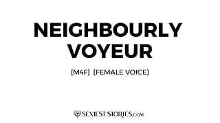 Erotiek audioverhaal: buurvrouw voyeur (m4f)