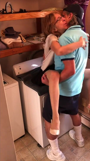 Thrilling moment from "Mature MILF Fucks Neighbor Boy"
