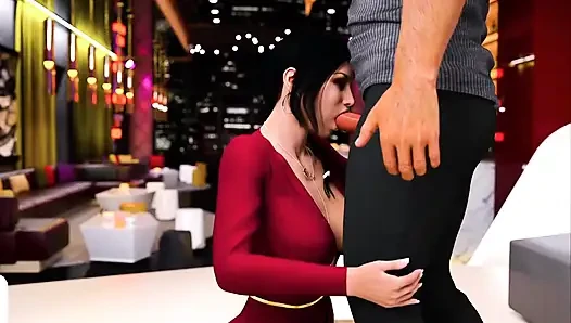 Cheating Girlfriend Sucking Her Boss Big Cock And Giving Blowjob