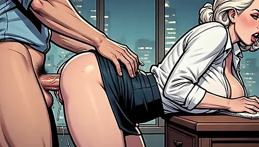 Büro-sex-comic-stil