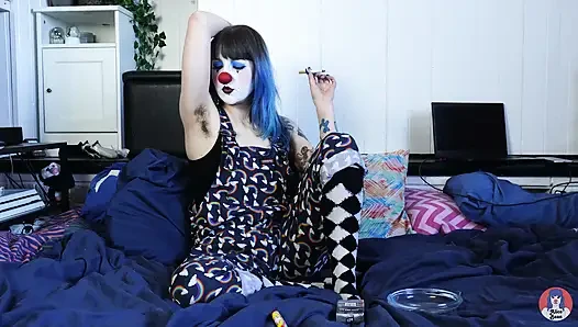 Hairy Clown Smokes
