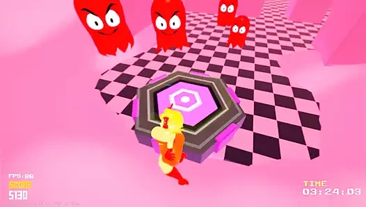 Pacman ghosts decide to fuck me all together, fighting over my semen in their mouths