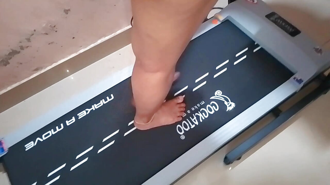 Indian nurse doing morning exercise