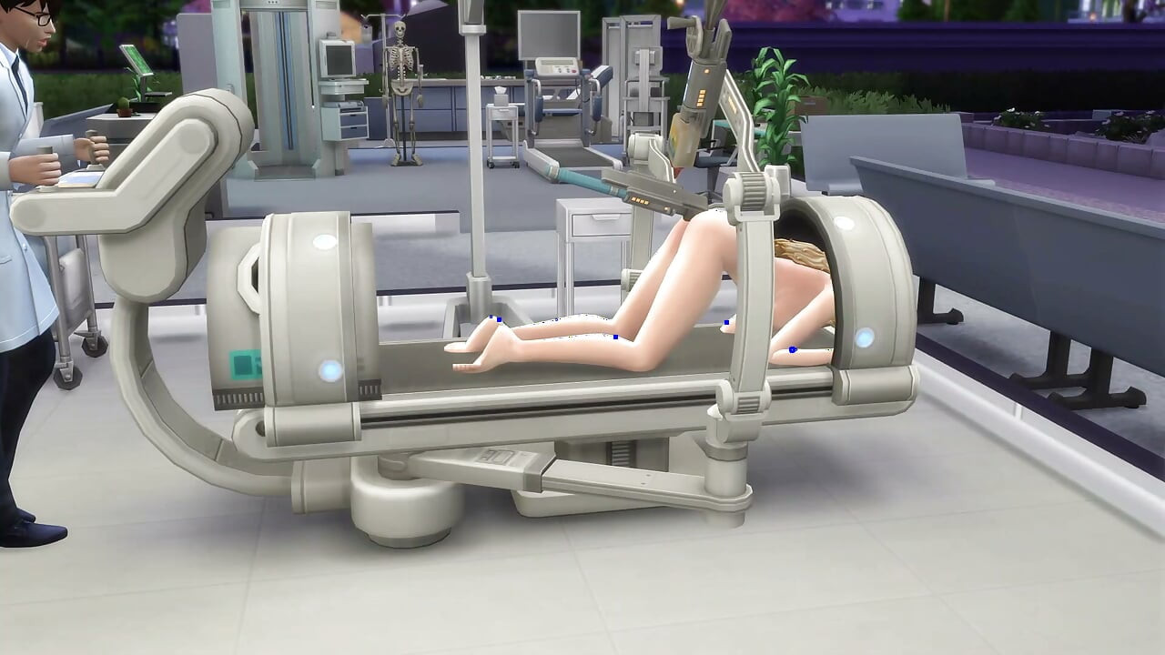 Doctor can't resist beautiful patient. The Sims