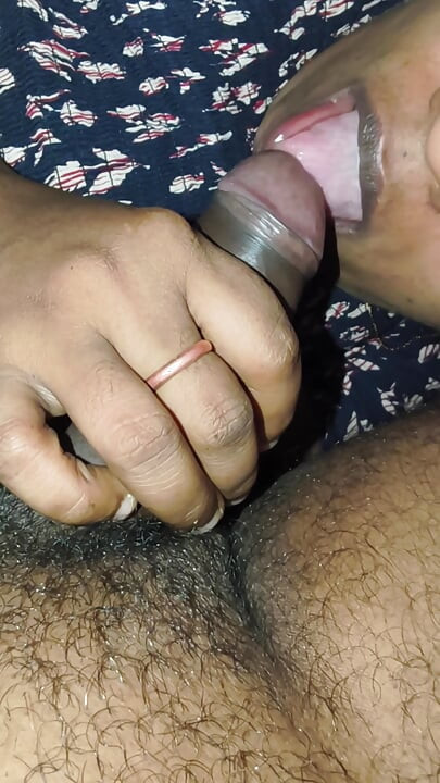 Hi Dears Today a Small Blowjob Because He Jerking Suddenly