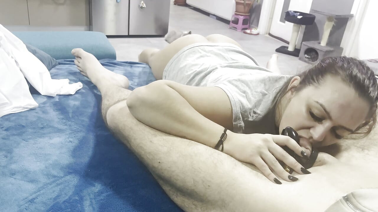 Chastity POV - Sucking Balls - 4K
