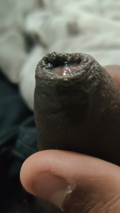 You love to see my cock ! With sloppy with hard 7 inch