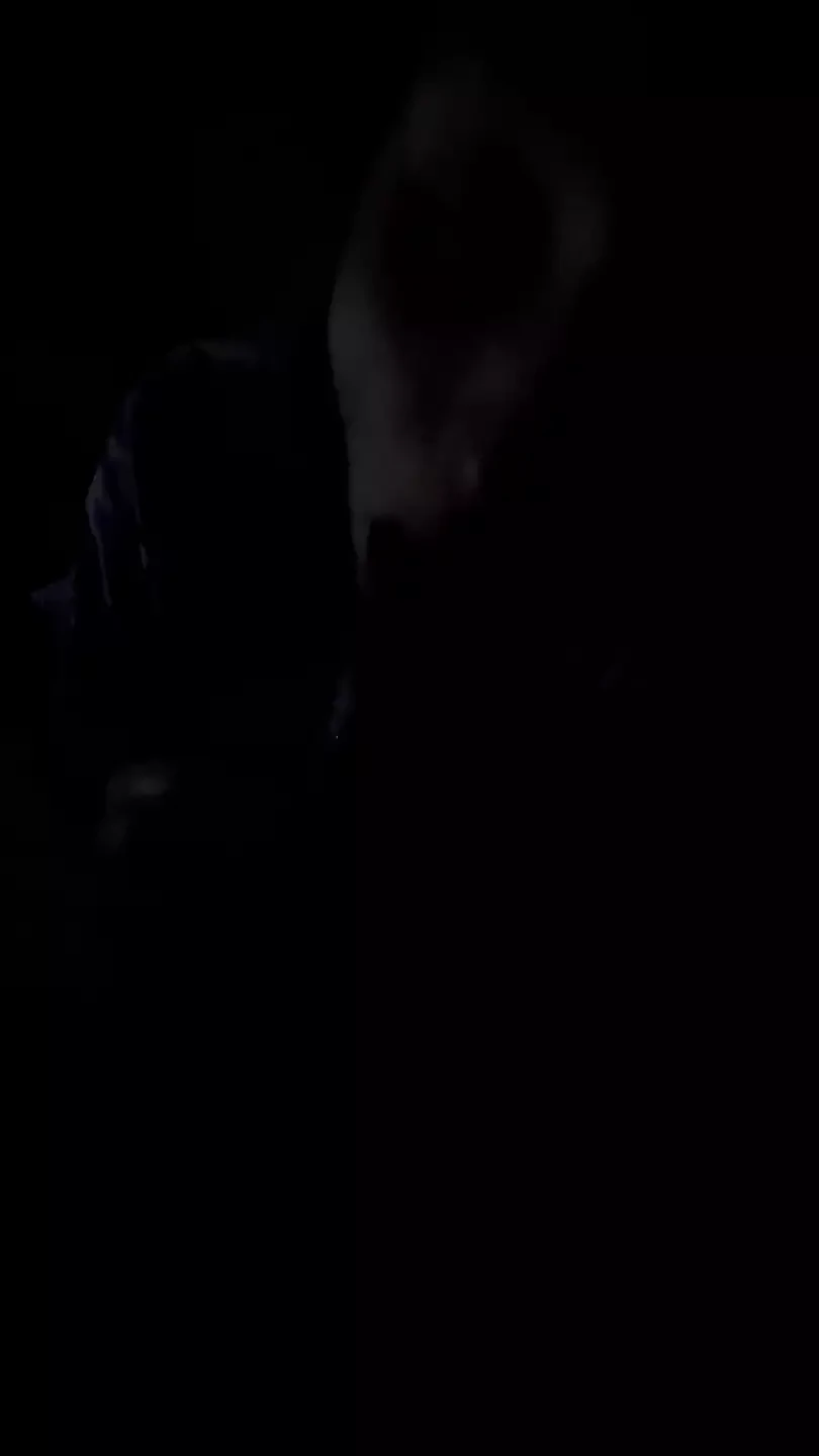 Sucking Huge BBC in the dark sneaky link (gagging and noisy)