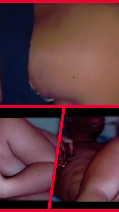 Threeway View of Threesome Throatpie