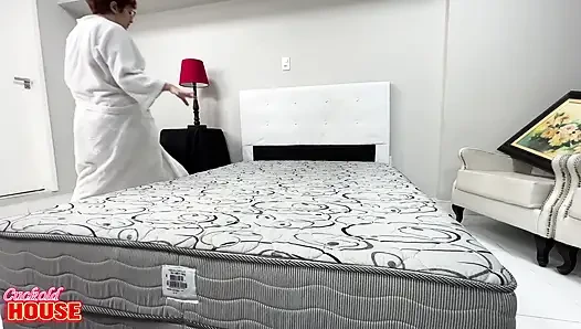 Two Well-endowed Guys Tearing Apart the Pussy of a Horny Nerd Girl