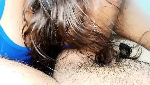 My young stepsister sucks my cock with such eagerness that it drives me crazy
