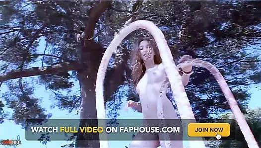 Monica Ledesma: Sexy Teen Amateur Monica Ledesma Stripping in in the Sexy Farm