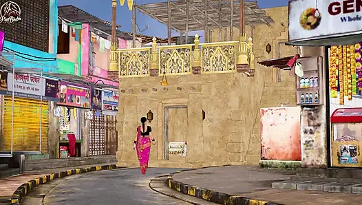 Indische desi bhabhi wird von reichem altem mann in haveli hart gefickt