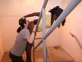 Eating my ass in a parking garage