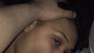 Schwarze Amateur-Blowjob