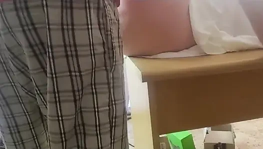 Close up Office Table Fuck