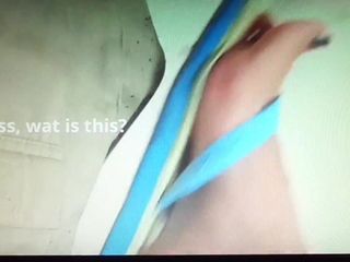 Amputada recebendo enfermeira punheta pisando