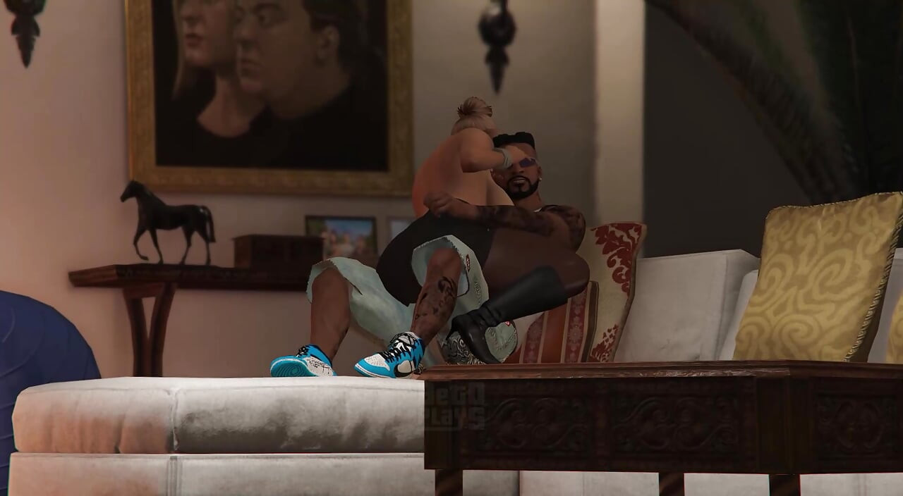 GTA V Η Amanda παίρνει τον Franklin μέσα στο σπίτι του Michael (Μέρος 2)