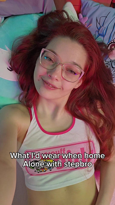What I Wear Home Alone With Stepbro  Amateur Redhead Roleplay POV