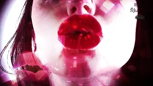 My red kisses on you