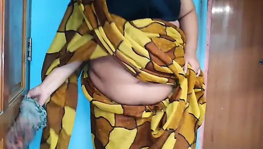 55-year-old Maid Fucked by Owner's Stepson - Cum Left Her Behand