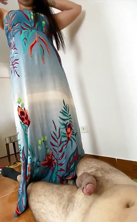 Cock Crush 7 - Goddess Kiffa in Sexy Blue Schutz Sandals 7