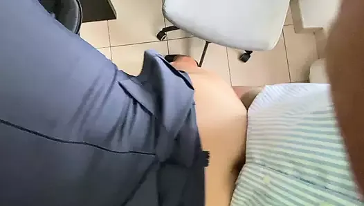 Blowjob at my Desk in the Office and Doggy-style. my Secretary Loves to such and Cum on her Ass