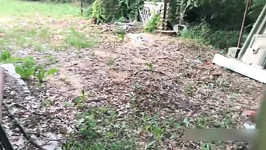 Real Couple Outdoor Pickup Fun With My Wife Luna and the Gardener