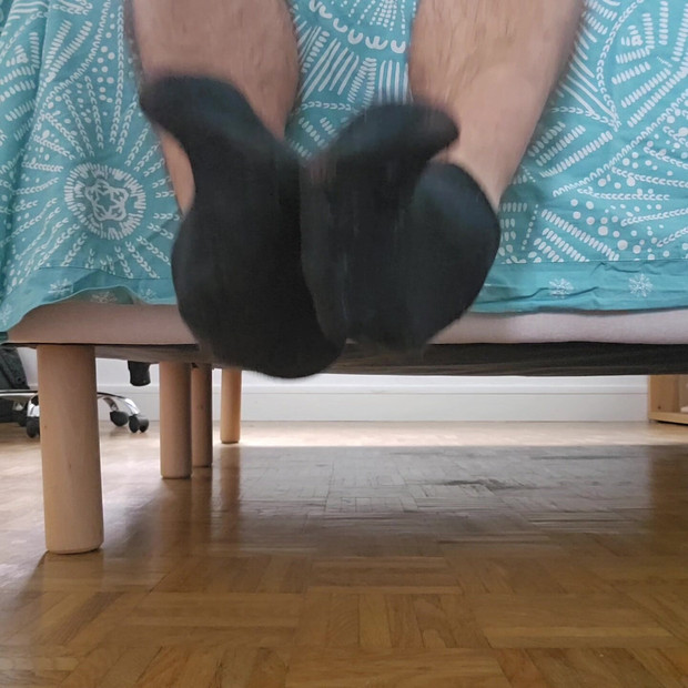 흑인 양말을 신은 Sockjoi