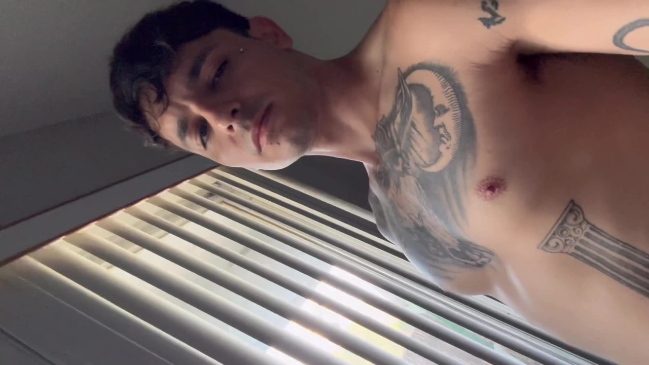 Inserting my ring in my dirty sticky dick with left over precum preview