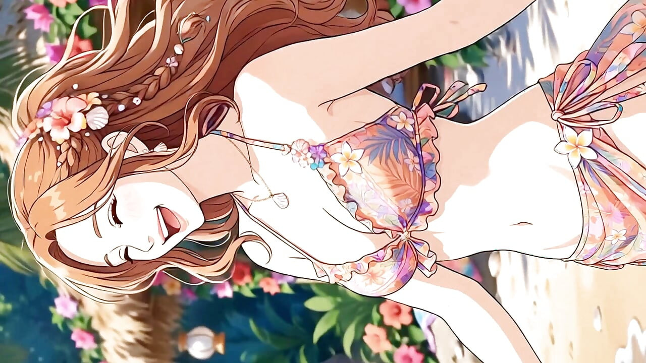 Veseli dani prekrasnih anime djevojaka: Ljetni raj 3D anime AI-generirano