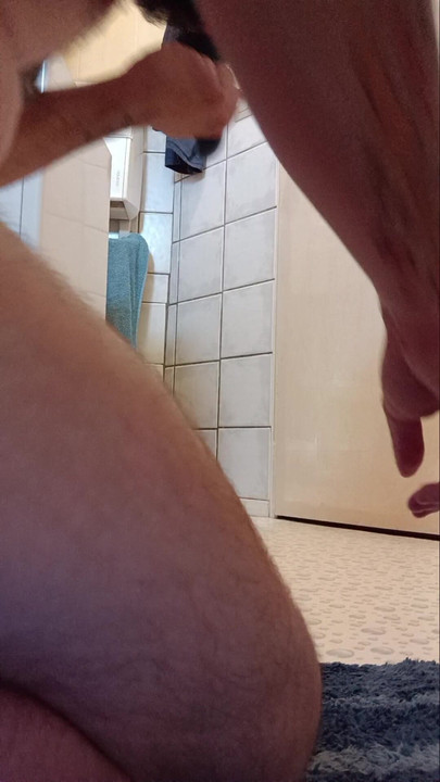 Hairbrush in the anus