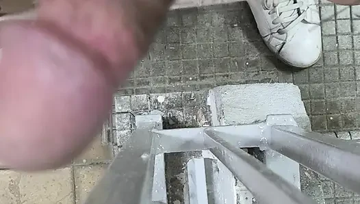 The sound of bouncing cock.