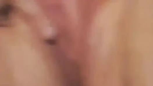 Husband fingers wife's asshole while she rubs her clit