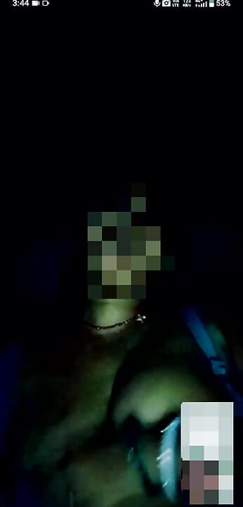 I saw it by video calling.