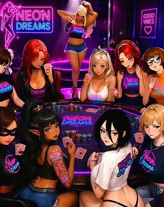 NEON DREAMS - THE FELINE STRIPPER