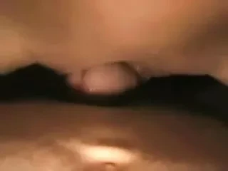 Creaming on his cock and squirting