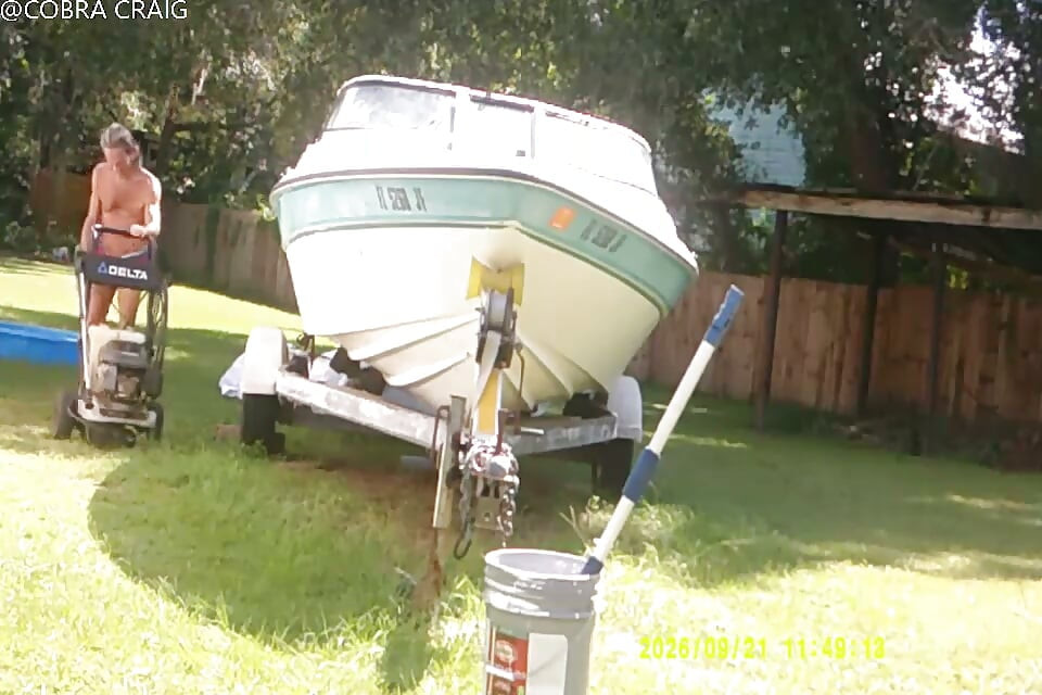 9-21-26 COBRA STARTS THE BOAT THE WHOLE TIME BIT CH ING THE LADY NEXT DOOR IS A HI IQ MORON AND THE LOVE BUGS.